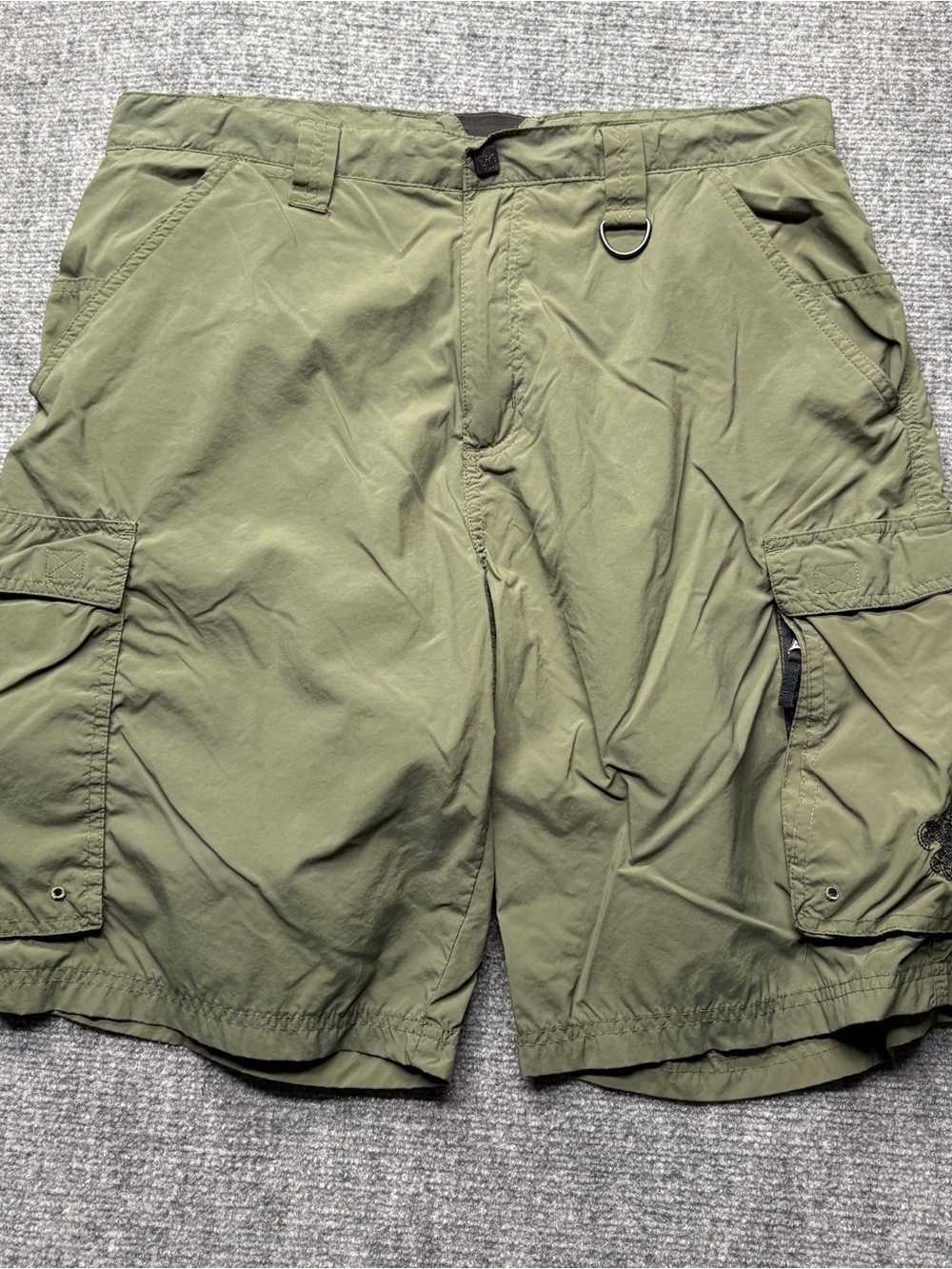 Boy Scout Uniform Shorts Adult Mens Medium Green Supplex Nylon Cargo Centennial